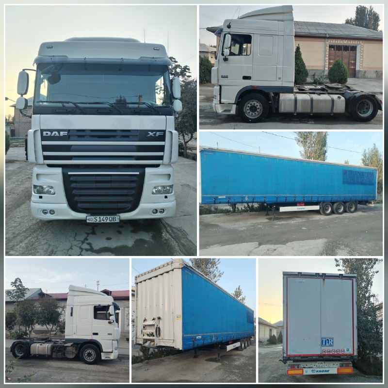 DAF XF EURO 5 + KRONE прицеп + Пробег: 1.371.000 km