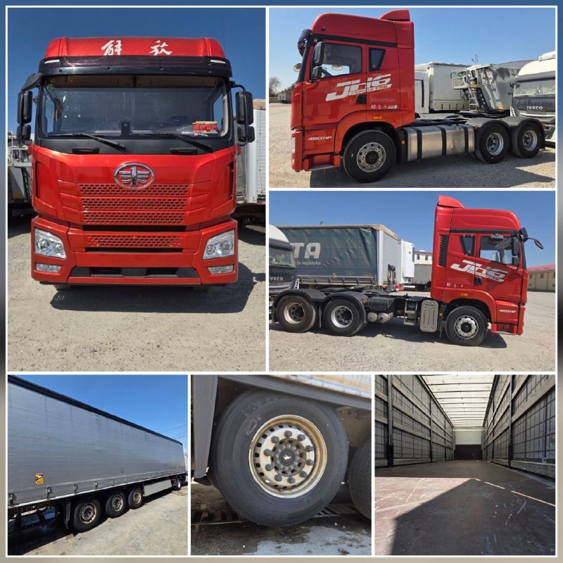 FAW JH6 + SCHMITZ CARGOBULL Прицеп + Прицеп: SCHMITZ CARGOBULL